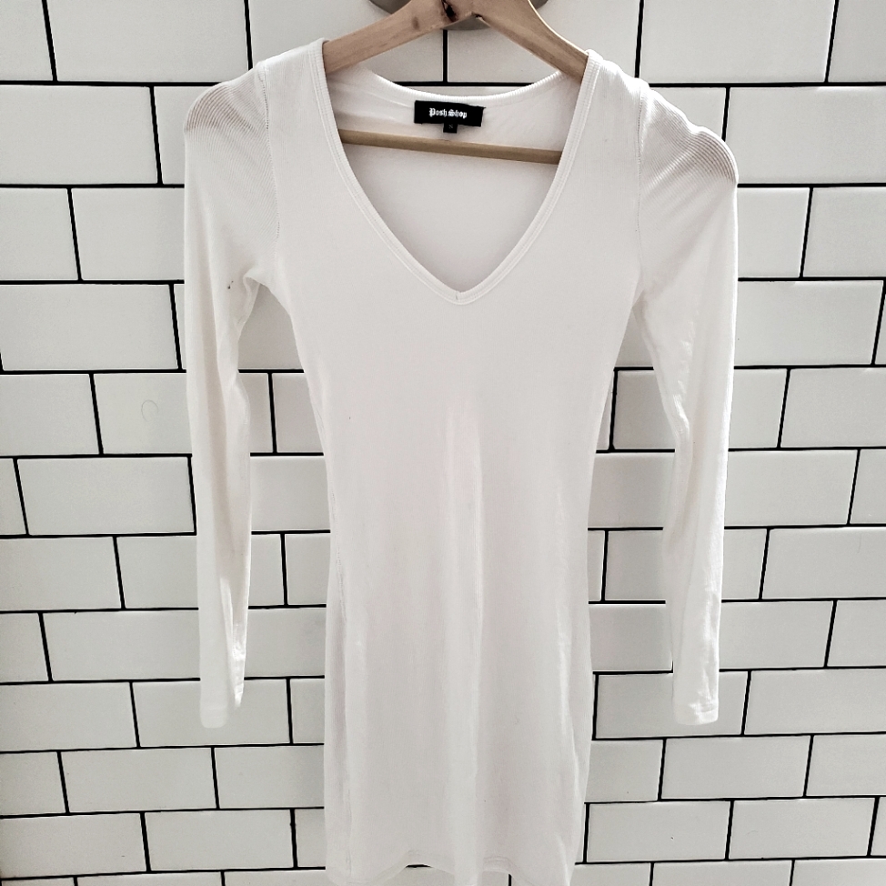 White Long Sleeve Maxi Dress
